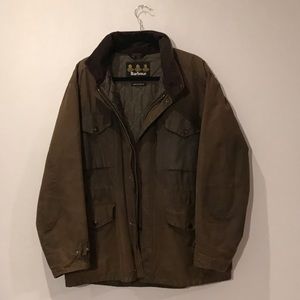 Men’s Brown Barbour Sapper Wax Jacket